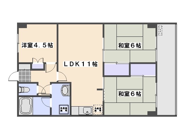 ＲＫマンション 402号室 間取り