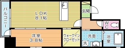 グレースコート砂津 403号室 間取り