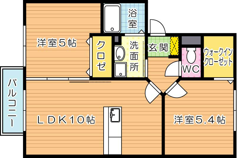 ミユナ 202号室 間取り