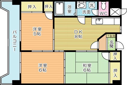 コーポ森川 903号室 間取り