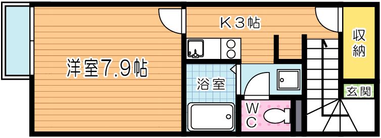 Roi de gland大田町（ロワデグラン大田町） 201号室 間取り