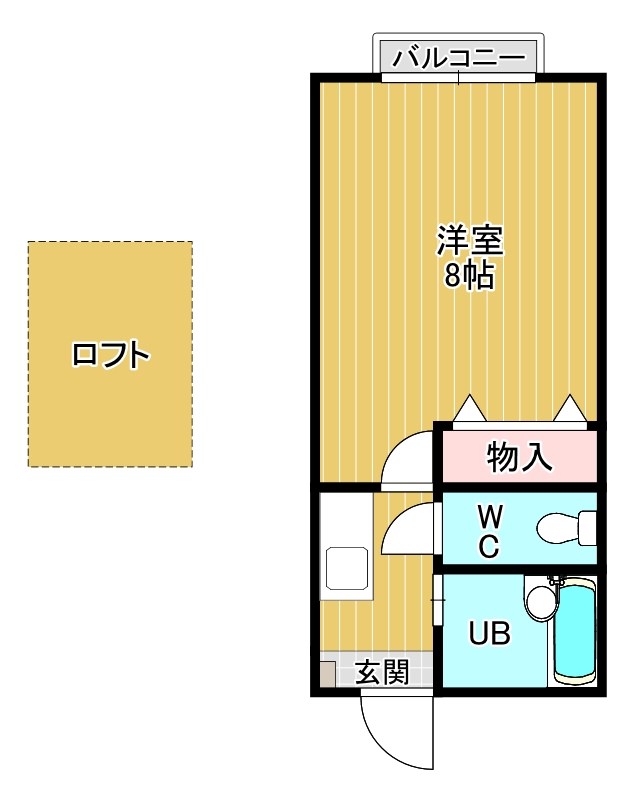 ロフティ葉山 203号室 間取り