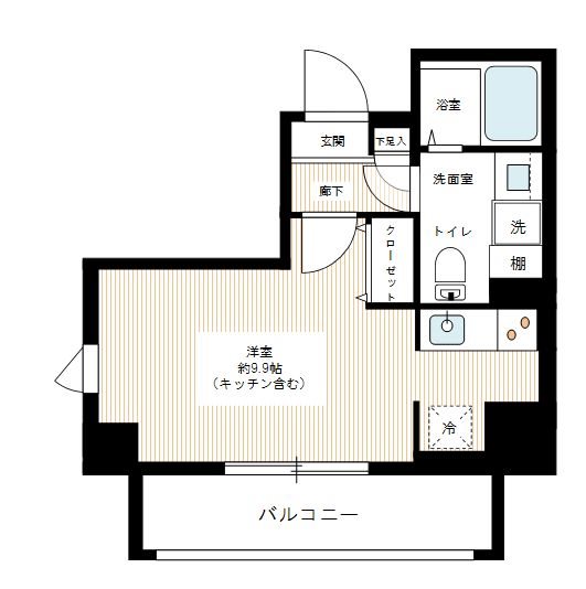 ヴェルト川崎イースト 0903号室 間取り