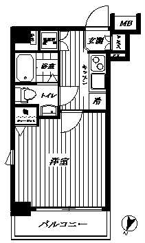ｳﾞｧﾚｯｼｱ菊川ｼﾃｨ 間取り図