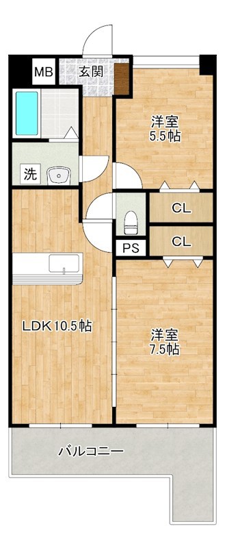 LEON篠崎（レオン篠崎） 1306号室 間取り