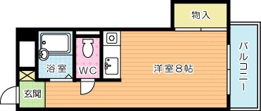 オークヒル東篠崎　Ｂ棟 403号室 間取り