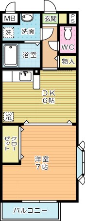 ヴィラージュＢ 101号室 間取り