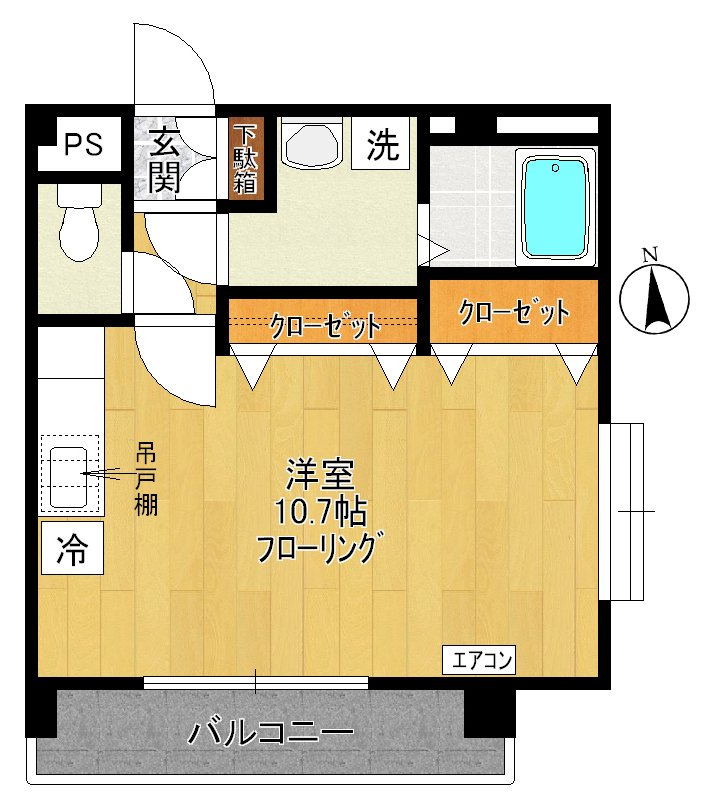 メゾン梨花II 204号室 間取り