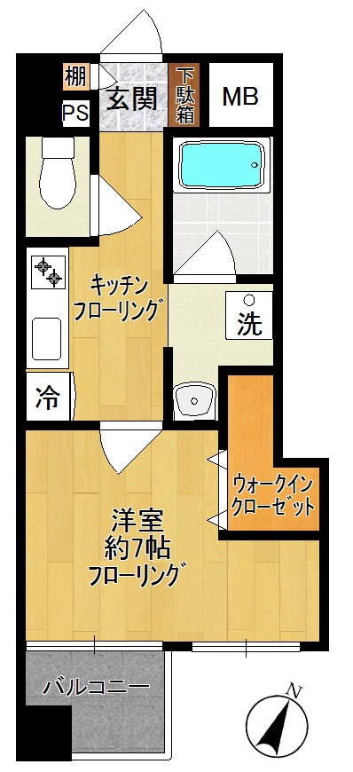 登戸ロイヤルマンション 103号室 間取り