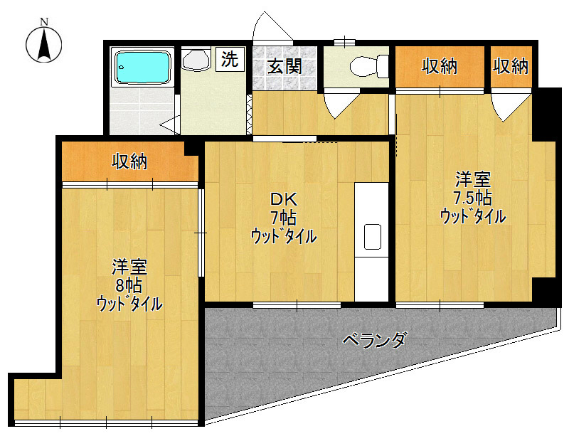 大和ビル 301号室 間取り