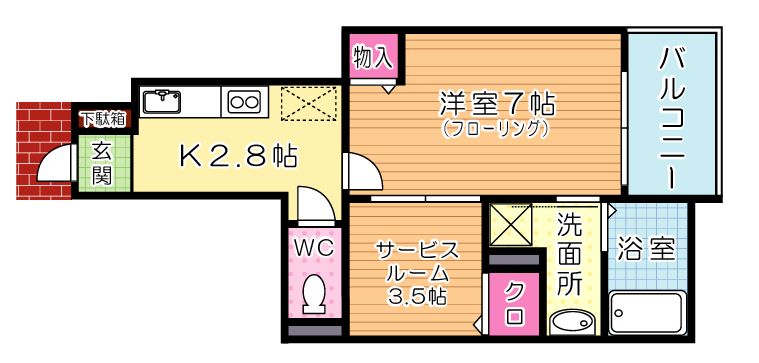 アンブラッセⅡ 間取り図