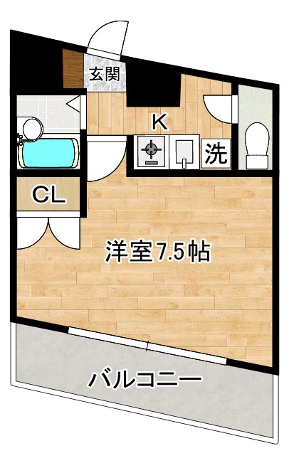 エンジョイスペースパートⅡ 502号室 間取り
