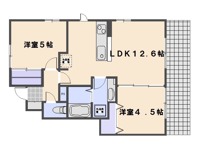 フ・ミール6号館 間取り