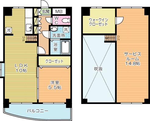 ボヌール小倉 1101号室 間取り