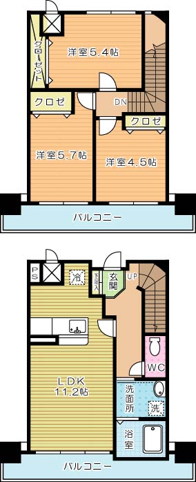 ＬＥＧＥＮＤ砂津（レジェンド砂津） 1302号室 間取り