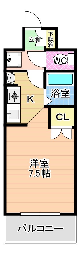 アルテハイム門司駅前 601号室 間取り