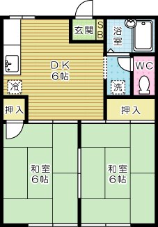 プレジール藤 103号室 間取り