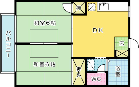 プレジール藤 103号室 間取り