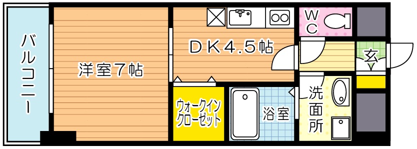 サンルーヴル 302号室 間取り