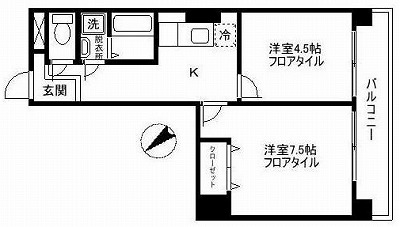 台東区上野桜木1丁目楽器可（ピアノ・弦/管楽器・声楽・24時まで）マンション 間取り