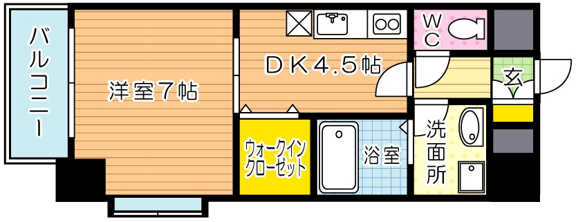 サンルーヴル 507号室 間取り