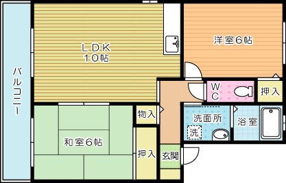 セジュールエスポワール 105号室 間取り