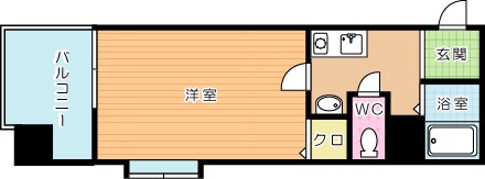 アリエス城野 801号室 間取り