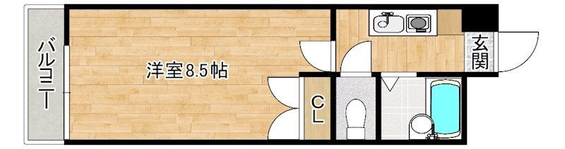 ビラプリンス７  702号室 間取り