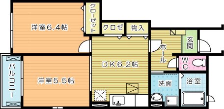 コーポ鷲峰Ⅱ 101号室 間取り