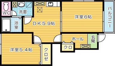 ドゥーアヴニールＢ 103号室 間取り