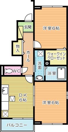 ポラリス上吉田 101号室 間取り