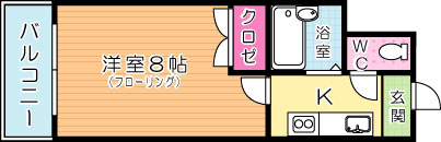 フローレンス三六 201号室 間取り