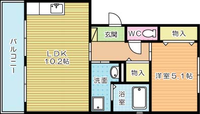 藤めぞん 202号室 間取り