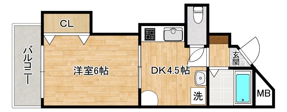 馬借タカヤコーポレーションビル 302号室 間取り