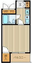 板橋区小茂根2丁目楽器可（ピアノ・弦/管）マンション 間取り