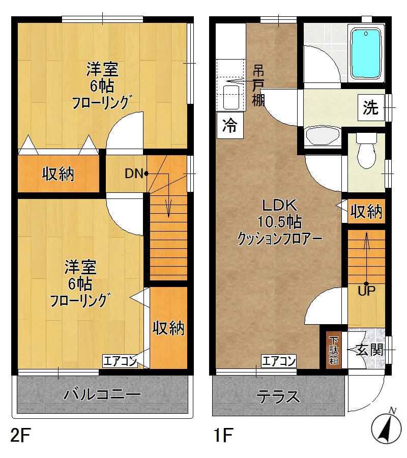 ブラウンコートK 101号室 間取り
