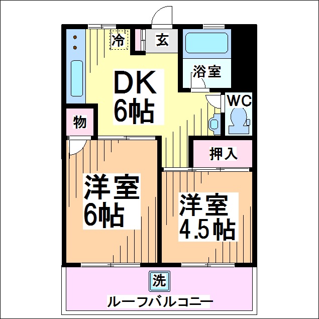 井の頭公園コーポラス 間取り