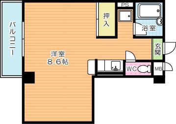 メゾン東武三萩野 901号室 間取り