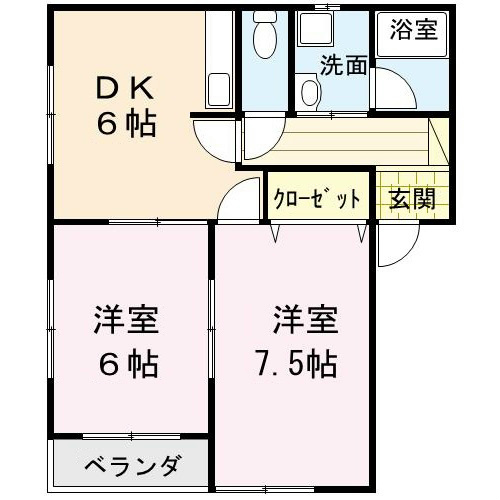 ういんぐ67 301号室 間取り