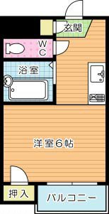 ギャラン小芝 105号室 間取り