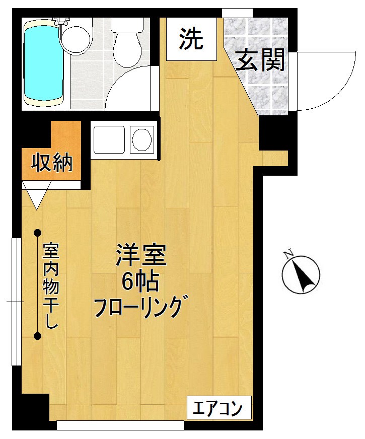 パーシモンハイツ 205号室 間取り