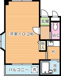 ＴＫＧ志徳 201号室 間取り