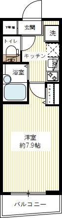 AZEST ITABASHI 0104号室 間取り