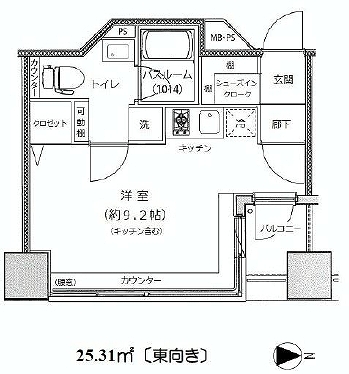 足立区千住曙町楽器可（ピアノ・弦/管/打楽器・声楽）マンション 間取り