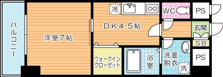 サンルーヴル 602号室 間取り