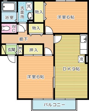 グランドゥール　Ａ棟 間取り図