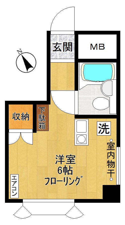 パーシモンハイツ 202号室 間取り