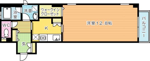 アネシス片野 503号室 間取り