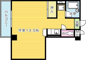 メゾン東武三萩野 901号室 間取り