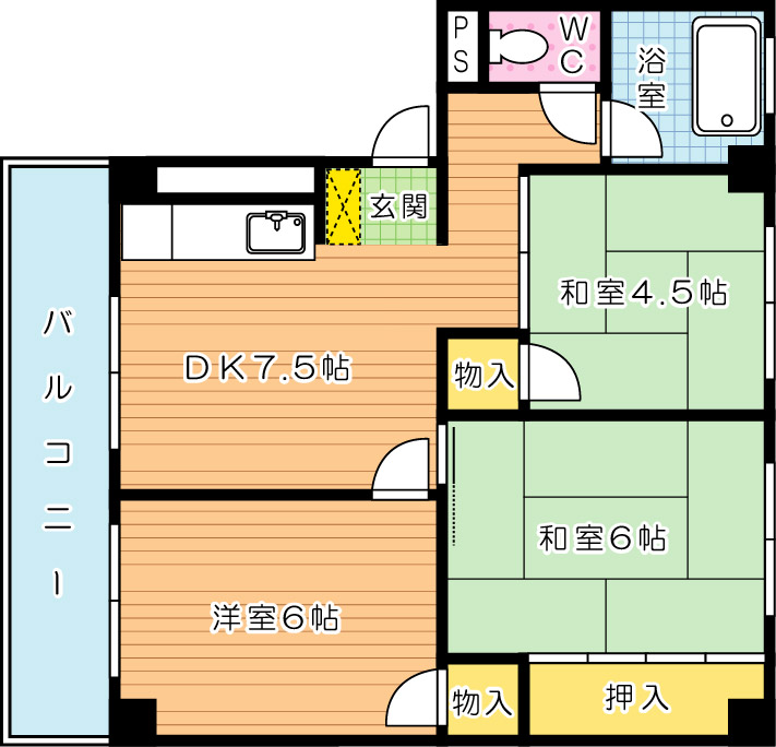 森本ビル 303号室 間取り